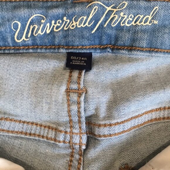 Universal Thread Mid-Rise Skinny Jeans Size Junior 00 - Picture 3 of 10